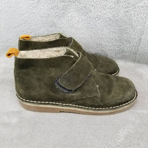 Boden Shoes Girls Size EU 37 US 5 Mini Boden Green Suede Desert Boots - Picture 5 of 15
